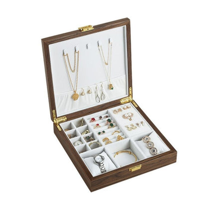Large Square Luxury Wooden Jewelry Box SKU 21054