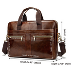Leather Messenger Laptop Shoulder Bag for Men 82021