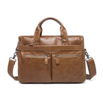 Leather Messenger Laptop Shoulder Bag for Men 82030