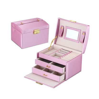 Luvarie Jewelry Box with Mirror and Lock S3 SKU 21021
