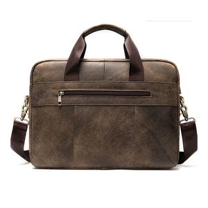 Leather Messenger Laptop Shoulder Bag for Men 82021