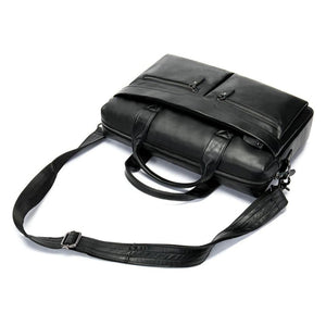 Leather Messenger Laptop Shoulder Bag for Men 82030