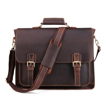 Leather Messenger Laptop Shoulder Bag for Men 82013
