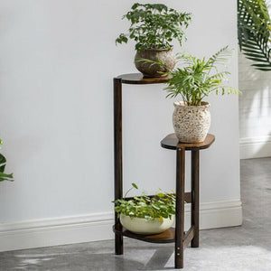 Solid Wood Plant Pot Stand for Indoor and Outdoor SKU 35007
