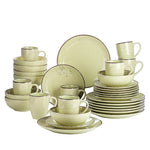 Beige Stoneware Ceramic Dinnerware Set for 4 8 12 SKU 70050