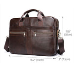 Leather Messenger Laptop Shoulder Bag for Men 82022