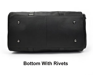 Large Leather Travel Duffle Bag 82003