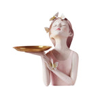 Girl Imagination Figurine Food Tray