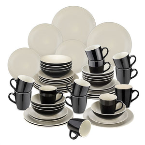 Grey Stoneware Ceramic Dinnerware Set for 4 8 12 SKU 70076