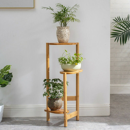 Solid Wood Plant Pot Stand for Indoor and Outdoor SKU 35007