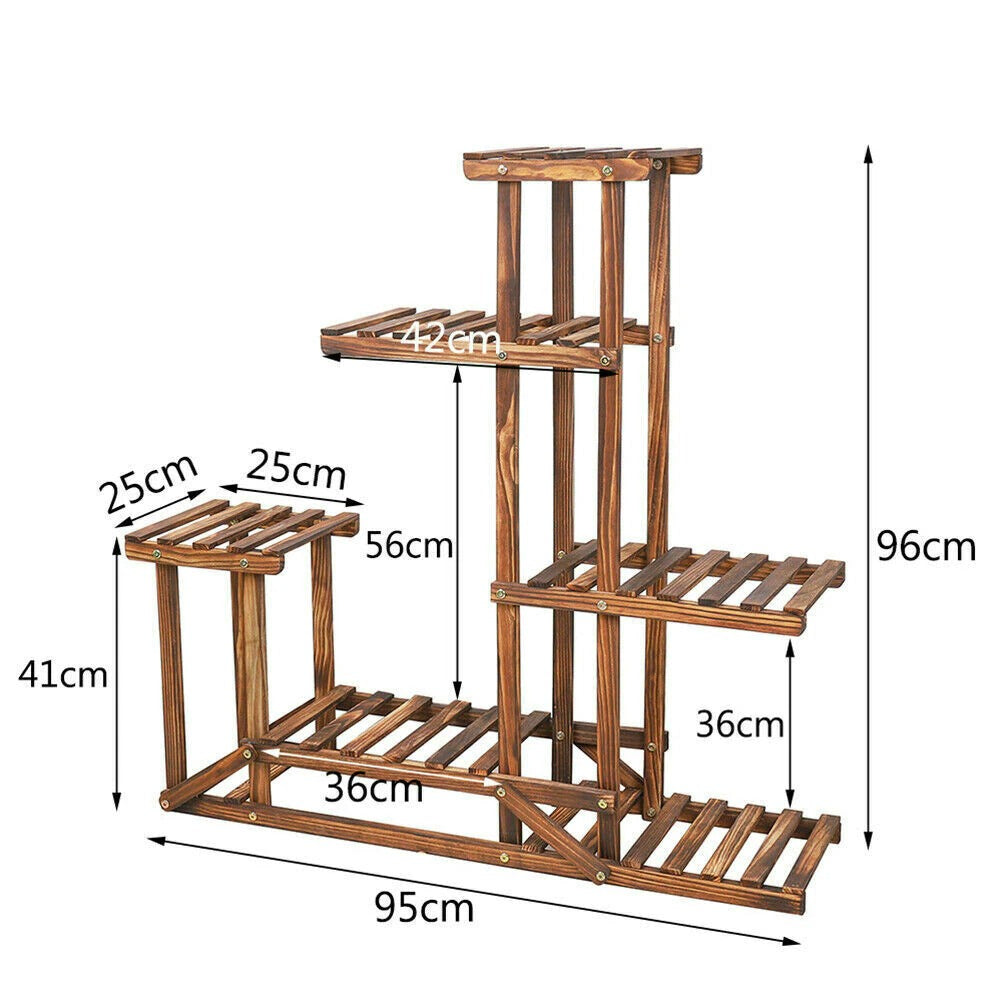 Solid Wood Plant Pot Stand for Indoor and Outdoor SKU 35004