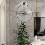 Large Round Metal Wall Clock S2
