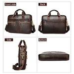 Leather Messenger Laptop Shoulder Bag for Men 82023