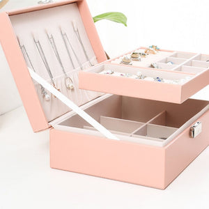 Utopi Leather Jewelry Box with Lock