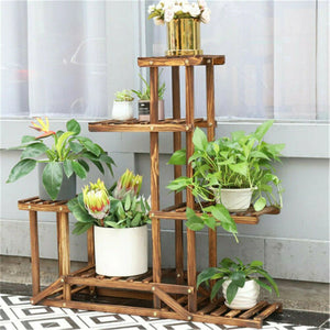 Solid Wood Plant Pot Stand for Indoor and Outdoor SKU 35004