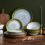 Olive Stoneware Ceramic Dinnerware Set for 4 8 12 SKU 70056