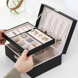 Utopi Leather Jewelry Box with Lock