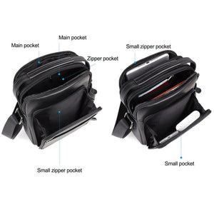 Leather Messenger Shoulder Bag for Men 82014