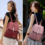 Cute Bookbag Leather Backpack Purse for Women 82034