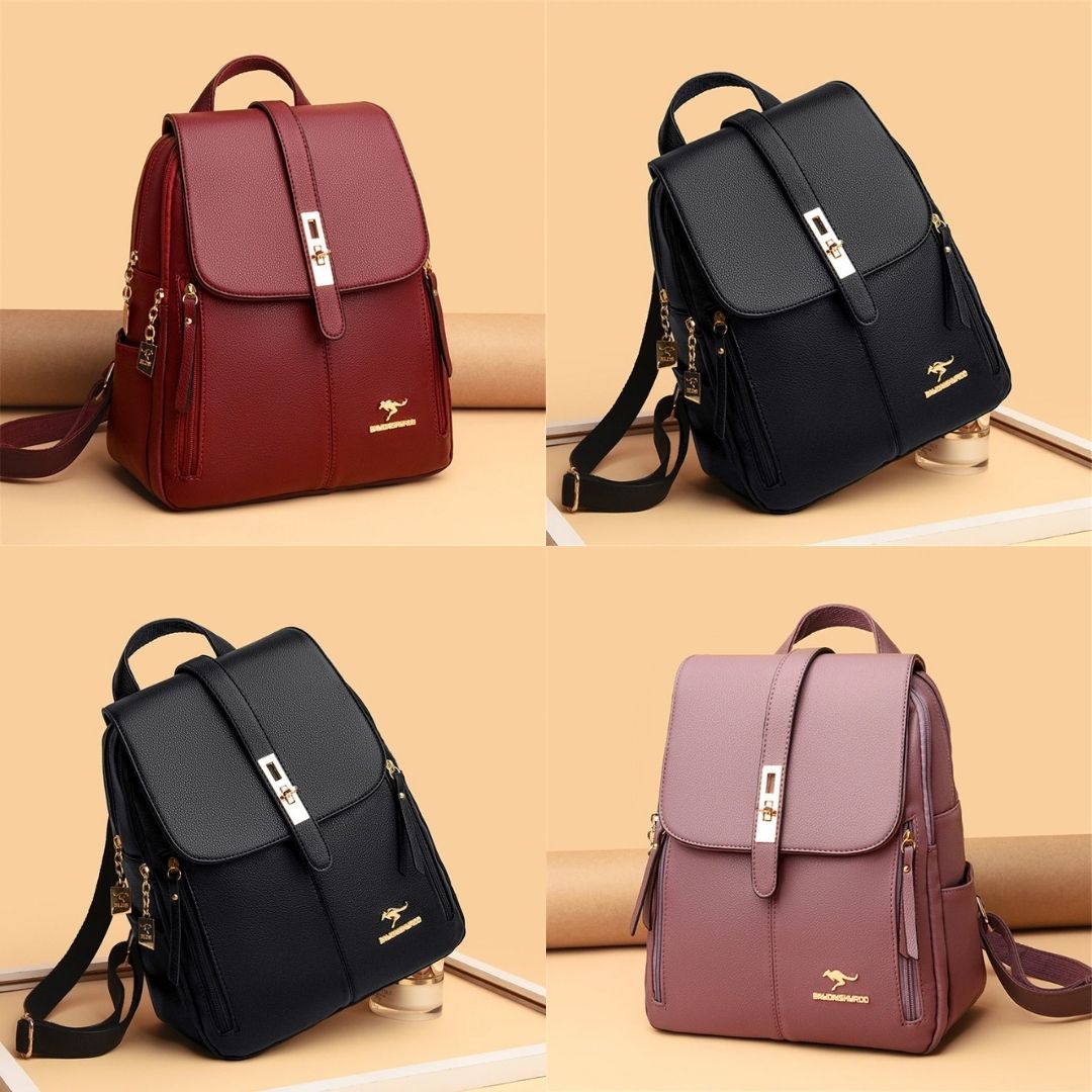 2 in 1 Women Backpack PU Leather Shoulders Bag Chic School Bags Portable  Travel Daypack with Hanging Pouch, Black - Walmart.com | Small backpack  purse, Mini backpack purse, Girly backpacks