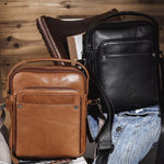 Leather Messenger Shoulder Bag for Men 82014