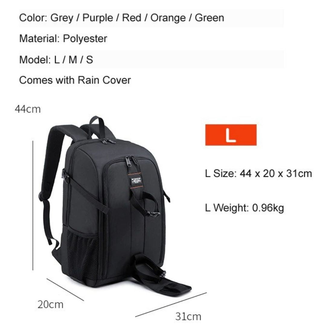 Waterproof Photography Camera Backpack Bag 82011