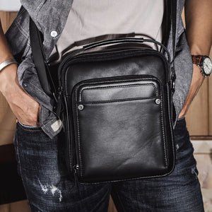 Leather Messenger Shoulder Bag for Men 82014