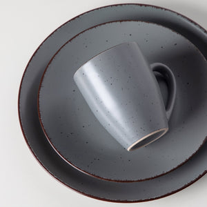 Grey Stoneware Ceramic Dinnerware Set for 4 8 12 SKU 70065