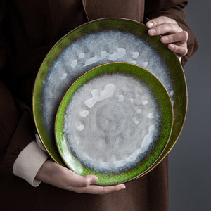 Olive Stoneware Ceramic Dinnerware Set for 4 8 12 SKU 70056