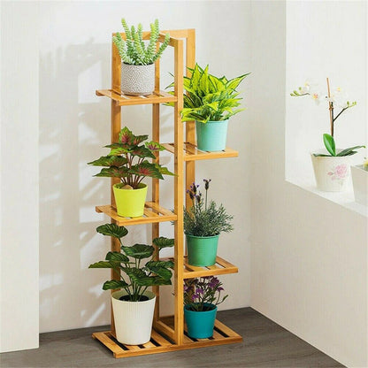 Bamboo Plant Pot Stand for Indoor and Outdoor SKU 35001