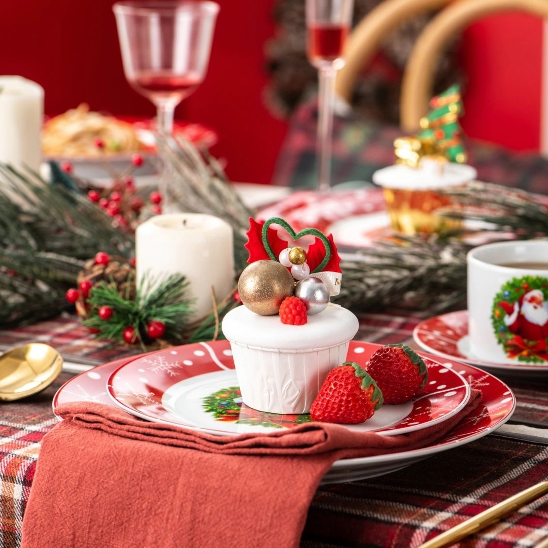 Stoneware christmas outlet dishes