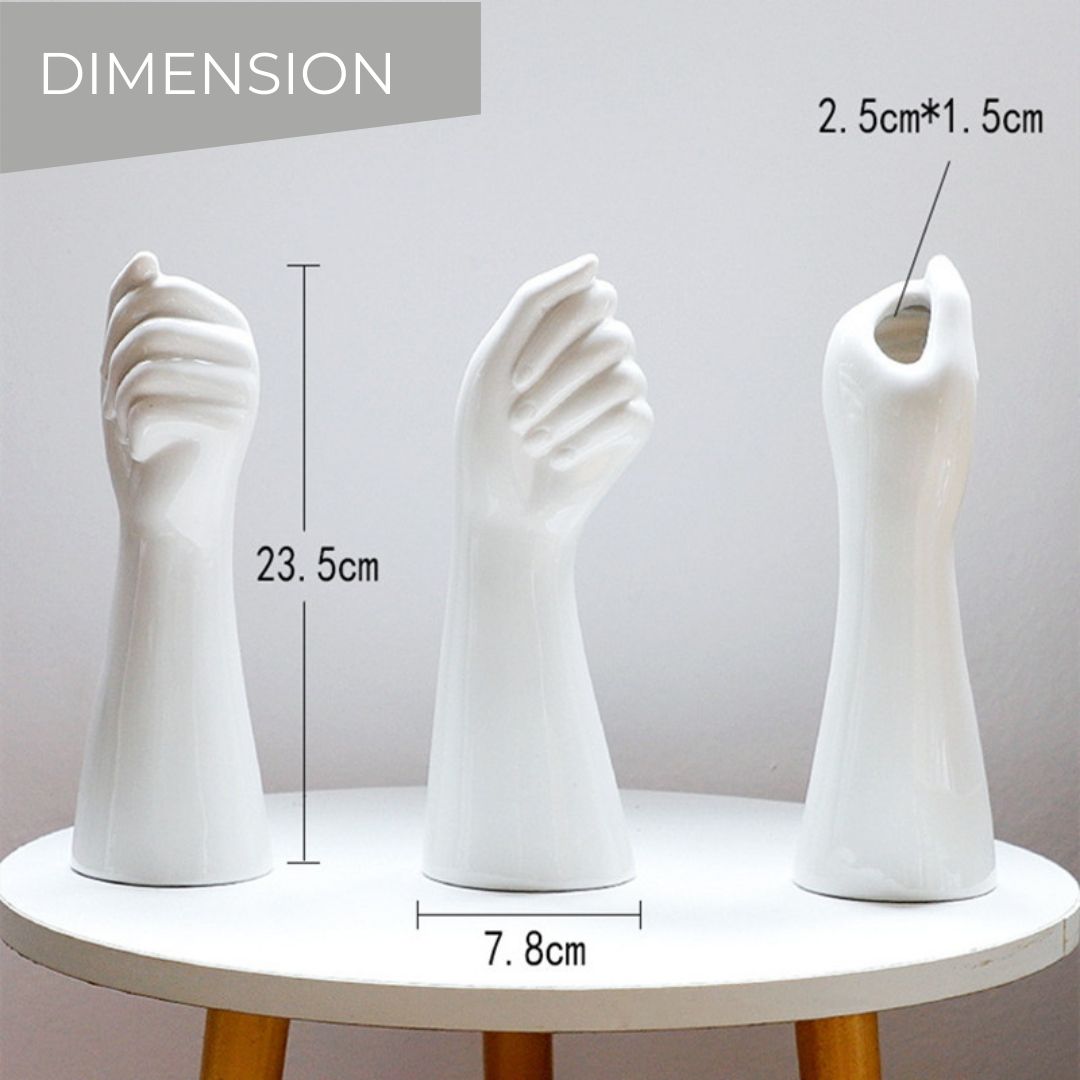 Ceramic Hand Shaped Vase