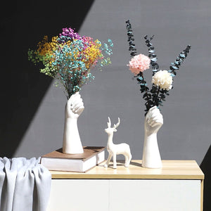 Ceramic Hand Shaped Vase