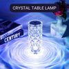 Rechargeable Rose Crystal Table Lamp with Touch Control 50007