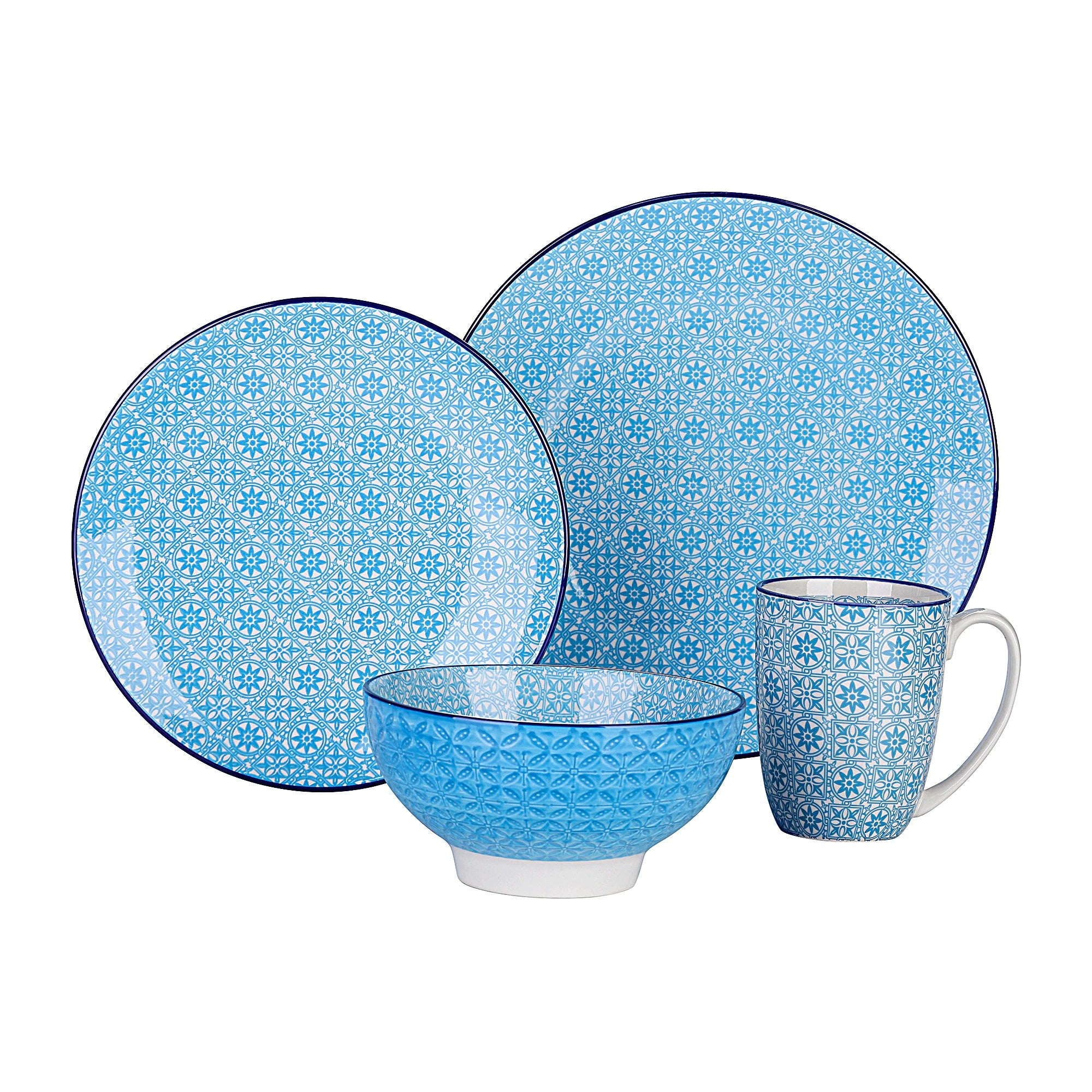 Mixed Color Stoneware Ceramic Dinnerware Set for 4 8 12 SKU 70089