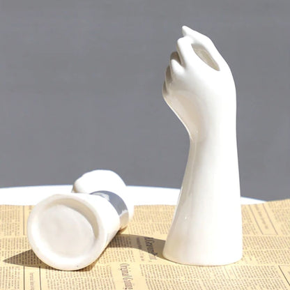 Ceramic Hand Shaped Vase