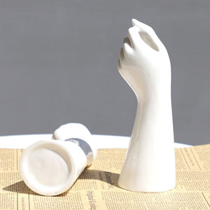 Ceramic Hand Shaped Vase