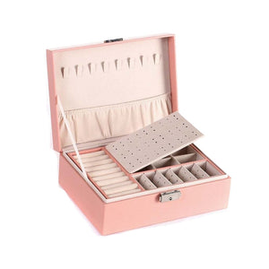 Utopi Leather Jewelry Box with Lock