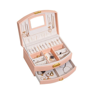 Luvarie Jewelry Box with Mirror and Lock S5
