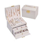 Luvarie Leather Jewelry Box with Lock SKU 21037