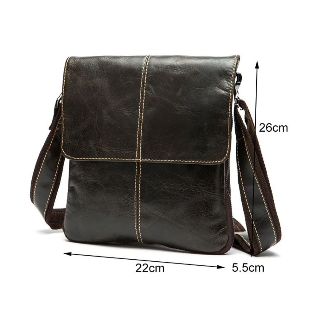 Leather Messenger Shoulder Bag for Men 82028