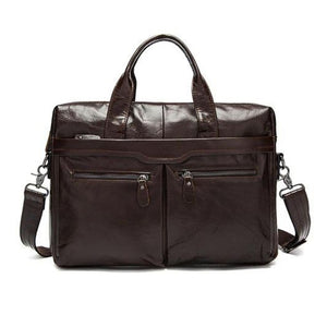 Leather Messenger Laptop Shoulder Bag for Men 82030