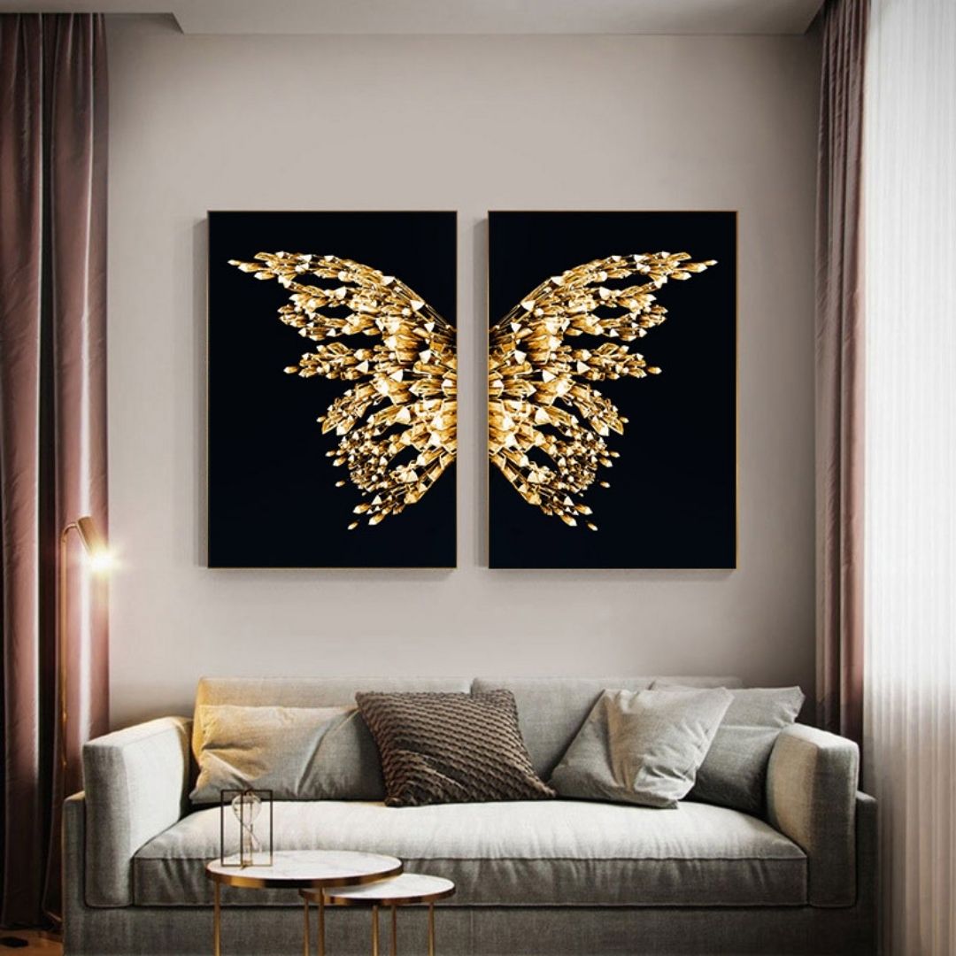 Butterfly Wings Art Print on Canvas