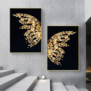 Butterfly Wings Art Print on Canvas