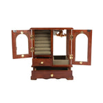 Wooden Jewelry Box with Necklace Holder 21016