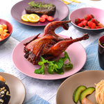 Purple Stoneware Ceramic Dinnerware Set for 4 8 12 SKU 70070
