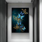 Butterflies in Wonderland Art Print on Canvas
