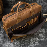 Leather Messenger Laptop Bag for Men 82004