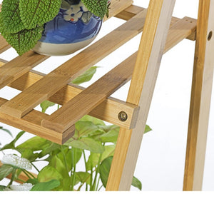 Bamboo Plant Pot Stand for Indoor and Outdoor SKU 35002