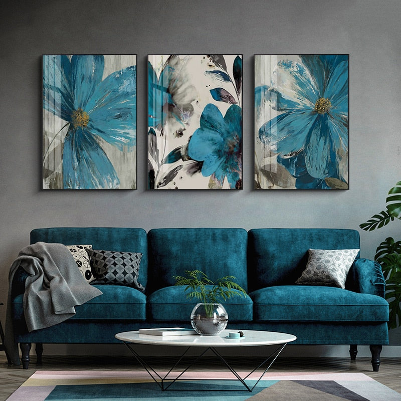 Blue Dreams in Summer Art Print on Canvas
